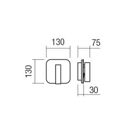 Redo 01-2977 - LED væglampe QUDA LED/6W/230V + LED/3W 3000K CRI 90 USB guld