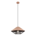 Redo 01-3005 - Pendel på kabel GRILL 1xE27/42W/230V Ø 39,6 cm sort/brun
