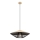 Redo 01-3011 - Pendel på ledning GRILL 1xE27/42W/230V Ø 49,5 cm sort/beige