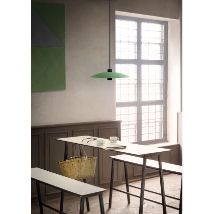 Redo 01-3019 - LED-lysekrone på kabel LARS LED/14W/230V + LED/10W Ø 60 cm CRI 90 grøn