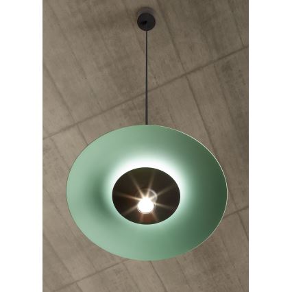Redo 01-3019 - LED-lysekrone på kabel LARS LED/14W/230V + LED/10W Ø 60 cm CRI 90 grøn
