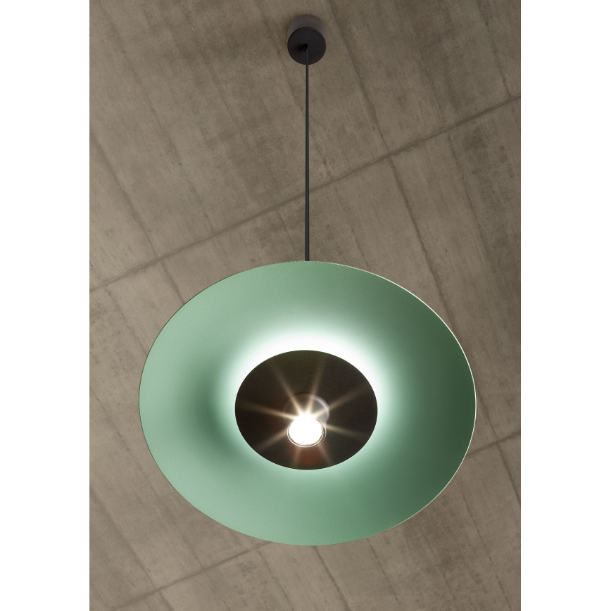 Redo 01-3019 - LED-lysekrone på kabel LARS LED/14W/230V + LED/10W Ø 60 cm CRI 90 grøn