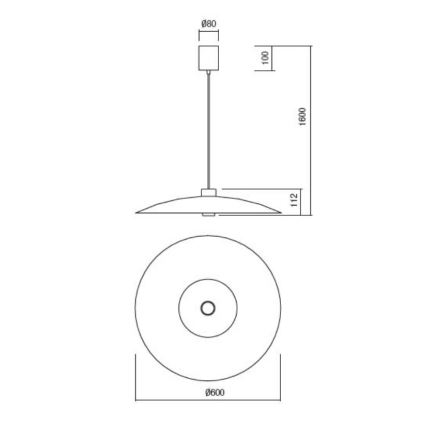 Redo 01-3021 - LED-pendel med wireophæng LARS, LED 14W/230V + LED 10W pr. 60 cm, CRI 90, sort
