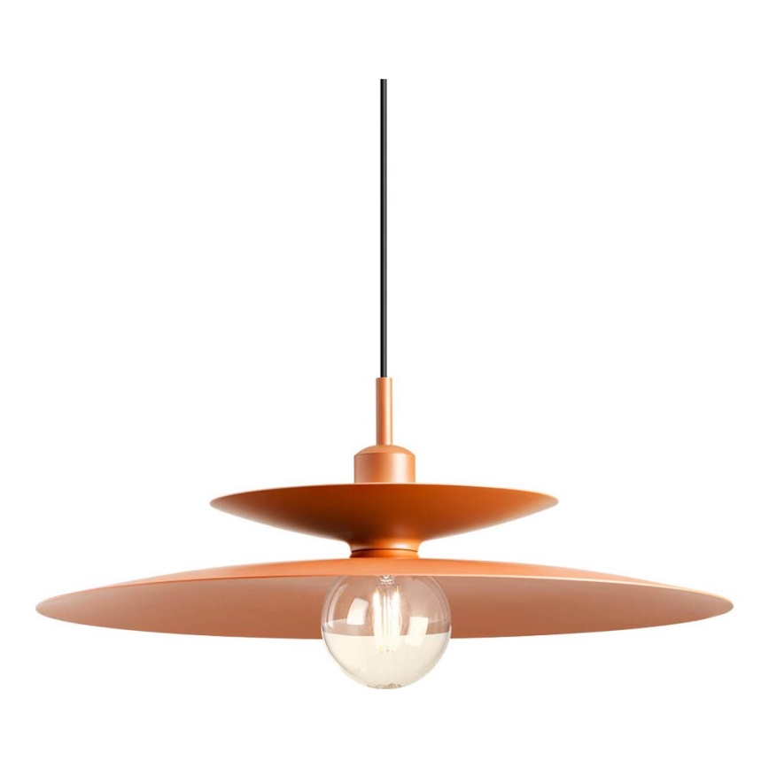 Redo 01-3049 - Pendel på ledning GUNNAR 1xE27/42W/230V Ø 50 cm orange