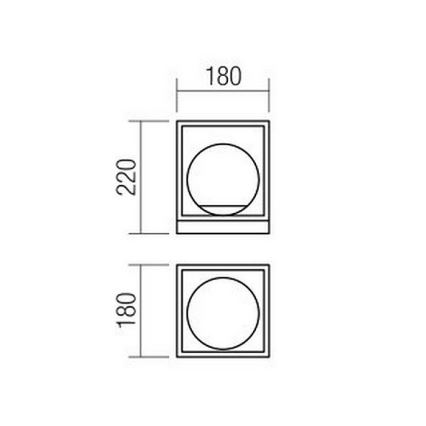 Redo 01-3052 - Bordlampe ZODIAC 1xE14/28W/230V