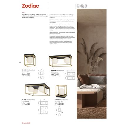 Redo 01-3053 - Loftlampe ZODIAC 1xE14/28W/230V