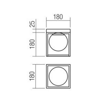 Redo 01-3053 - Loftlampe ZODIAC 1xE14/28W/230V