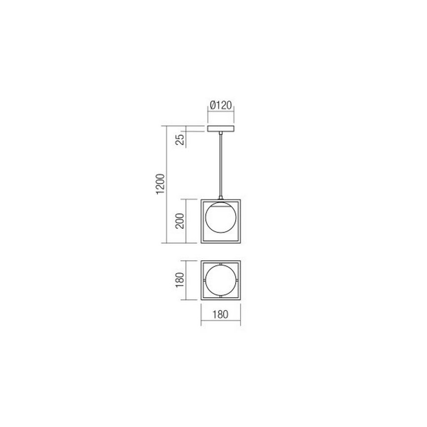 Redo 01-3056 - Pendel ZODIAC 1xE14/28W/230V