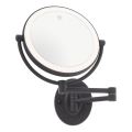 Redo 01-3088 - LED kosmetikspejl m. touch-funktion dæmpbar SELFIE LED/7W/230V 3000/4000/6000K sort