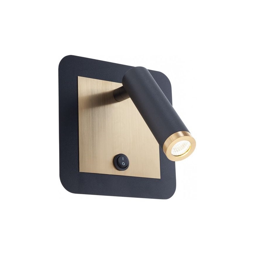 Redo 01-3092 - LED vægspot CLOSER LED/6W/230V sort