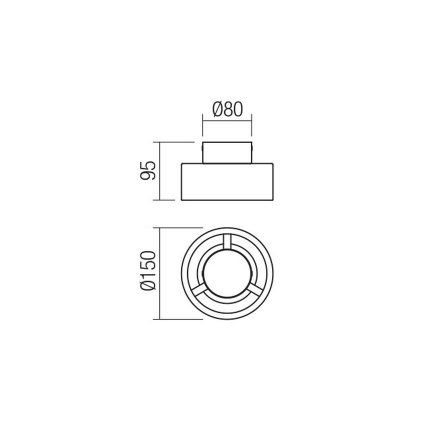 Redo 01-3096 - LED loftlampe PUNKT LED/6W/230V hvid