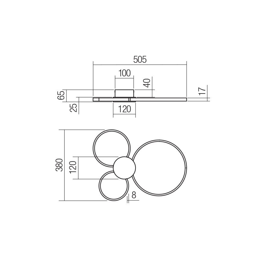Redo 01-3105 - LED loftlampe ATOM LED/20W/230V