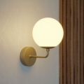 Redo 01-3147 - Væglampe BOWLING 1xE27/42W/230V guldfarvet