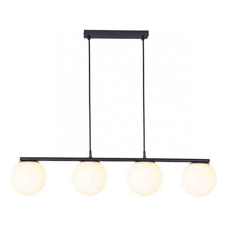 Redo 01-3156 - Pendel BOWLING 4xE27/42W/230V sort