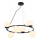 Redo 01-3158 - Pendel BOWLING 6xE14/28W/230V sort