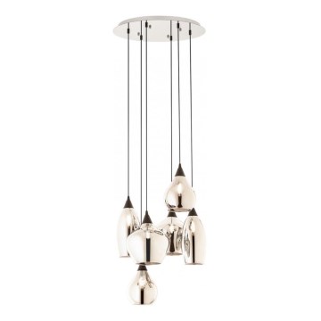 Redo 01-3194 - Pendel TANNER 6xE14/28W/230V diameter 47,2 cm