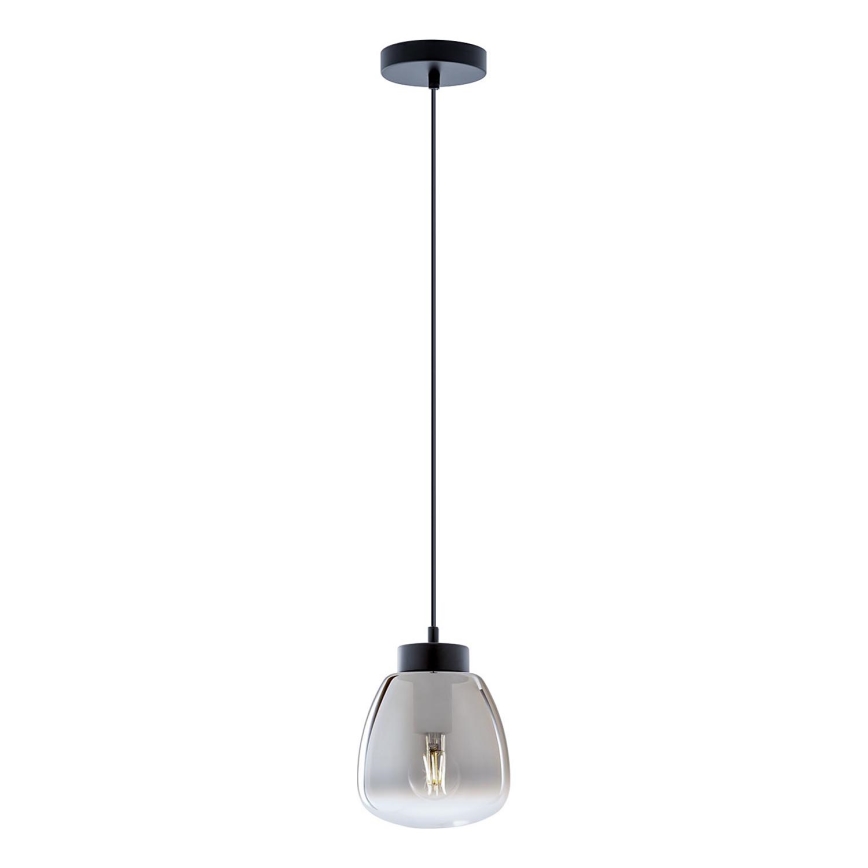 Redo 01-3196 - Pendel LUKE 1xE27/42W/230V diameter 17 cm sort