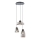 Redo 01-3197 - Pendel LUKE 3xE27/42W/230V diameter 46 cm sort