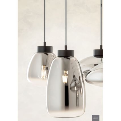 Redo 01-3212 - Pendel LUKE 6xE27/42W/230V sort