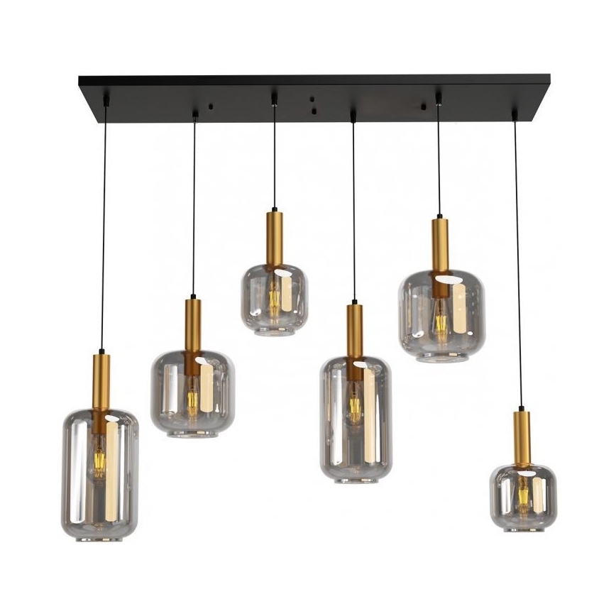 Redo 01-3215 - Pendel BRINA 6xE27/23W/230V