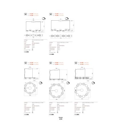 Redo 01-3240 - LED væglampe SINCLAIR LED/6,5W/230V CRI 93 IP21 sort