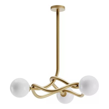 Redo 01-3256 - Stangpendel CONFUSIO 3xE14/28W/230V Ø 76 cm, guld