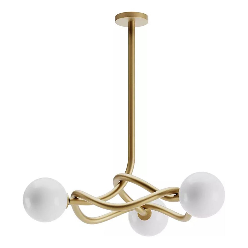 Redo 01-3256 - Stangpendel CONFUSIO 3xE14/28W/230V Ø 76 cm, guld