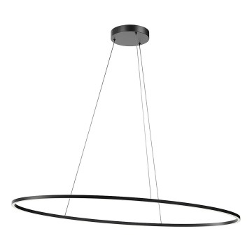 Redo 01-3299 - Dæmpbar pendel på kabel LEO LED/67W/230V 3000/4000K CRI 90 60x130 cm sort