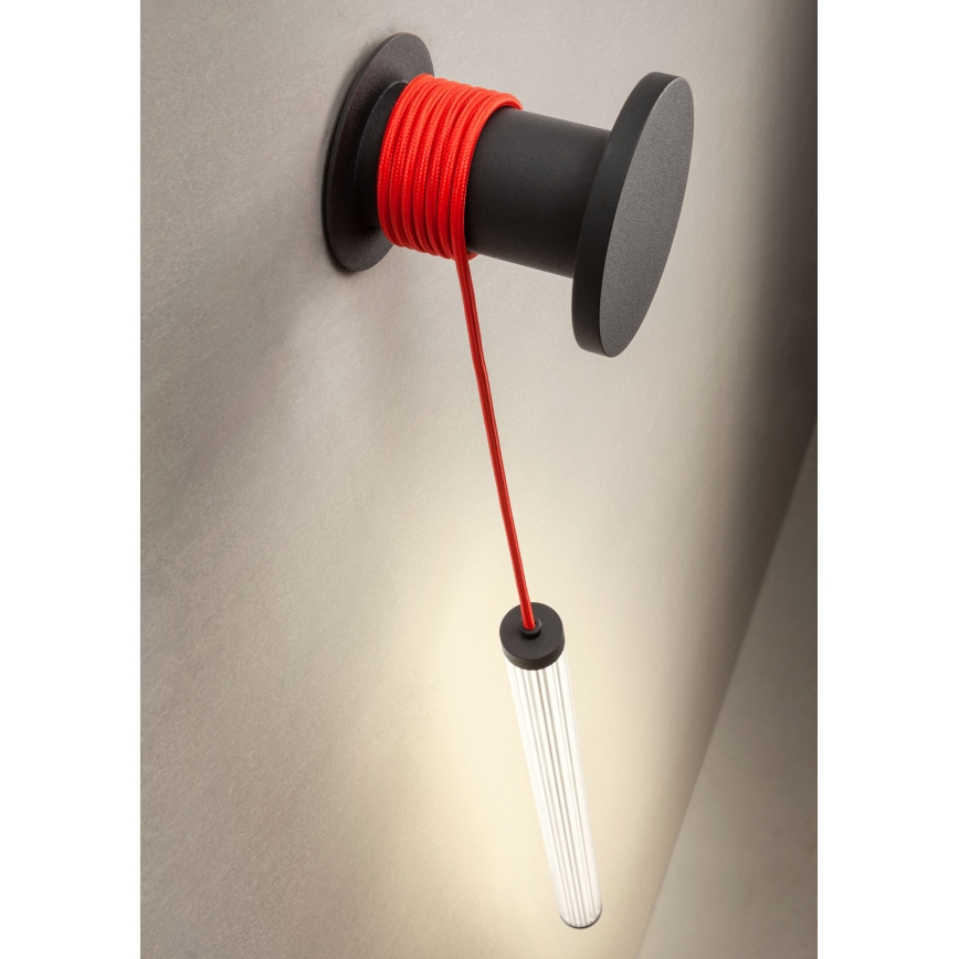 Redo 01-3302 - Dæmpbar LED-væglampe SWING LED/9W/230V 3000/4000K CRI 90 sort