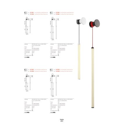 Redo 01-3361 - SWING LED dæmpbar væglampe, 9W, 230V, 3000/4000K, CRI 90, hvid