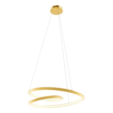Redo 01-3377 - LED-dæmpbar pendel på wire STORM LED/60W/230V 3000/4000/6000K CRI 90 Ø 80 cm guld