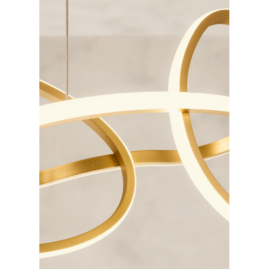 Redo 01-3389 - Dæmpbar LED-pendel på wire BIAS LED/90W/230V 3000/4500/6500K CRI 90 guld