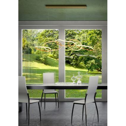 Redo 01-3392 - LED dæmpbar pendel på wire BIAS LED/120W/230V 3000/4500/6500K CRI 90 guld
