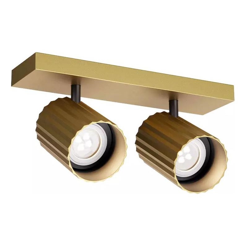 Redo 01-3402 - Spotlampe DELPHI 2xGU10/7W/230V guld