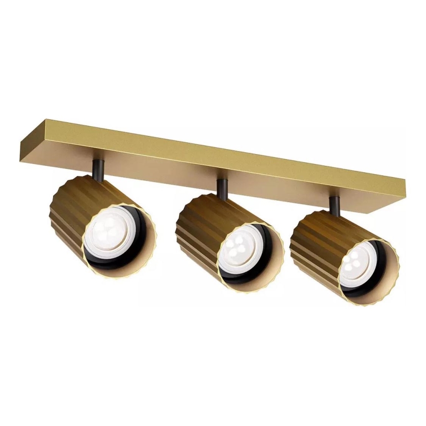 Redo 01-3405 - Spotarmatur DELPHI 3xGU10/7W/230V guldfarvet