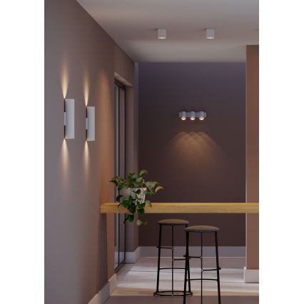 Redo 01-3407 - Spotarmatur DELPHI 1xGU10/7W/230V 8,1x8,1 cm hvid