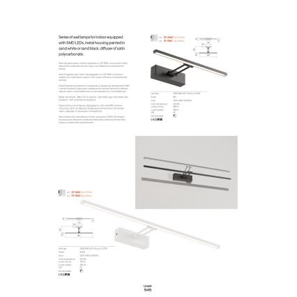 Redo 01-3460 - LED gallerilampe LINEAR LED/8W/230V 35 cm CRI 92 hvid