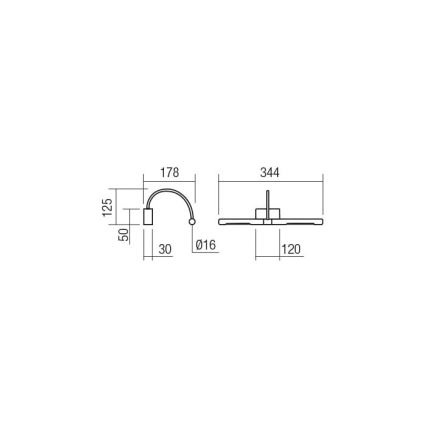 Redo 01-3464 - LED gallerilampe KENDO LED/6W/230V 34,4 cm CRI 92 hvid