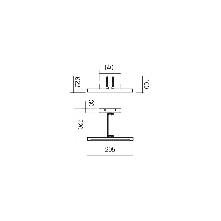 Redo 01-3468 - LED gallerilampe IKON LED/7,3W/230V 29,5 cm CRI 92 hvid