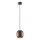 Redo 01-3479 - Pendel BOOM 1xGU10/10W/230V diameter 12 cm brun