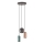 Redo 01-3480 - Pendel BOOM 3xGU10/10W/230V diameter 33 cm sort/grøn/brun