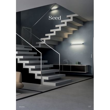 Redo 01-3555 - LED væglampe SEED LED/30W/230V sort