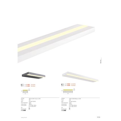 Redo 01-3555 - LED væglampe SEED LED/30W/230V sort