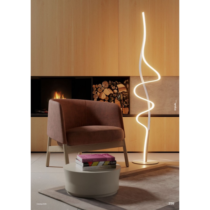 Redo 01-3625 - LED dæmpbar gulvlampe IMPULS LED/36W/230V guld