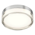 Redo 01-3725 - LED Badeværelsesloftlampe FRISBI LED/8W/230V Ø 15 cm CRI 90 IP44 blank krom
