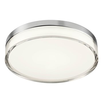 Redo 01-3728 - LED Badeværelsesloftlampe FRISBI LED/18W/230V Ø 28 cm CRI 90 3000/4000K IP44 blank krom