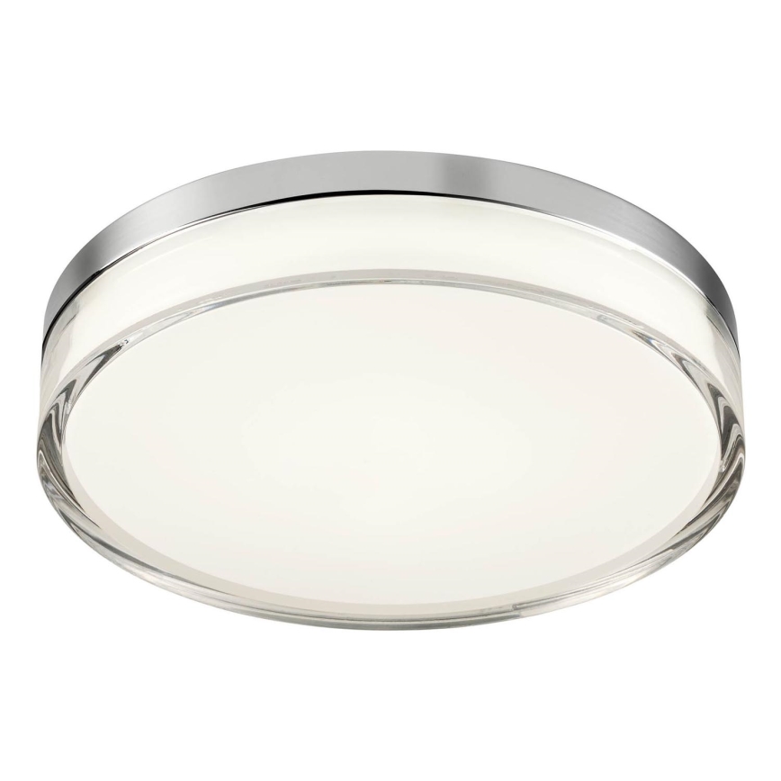 Redo 01-3728 - LED Badeværelsesloftlampe FRISBI LED/18W/230V Ø 28 cm CRI 90 3000/4000K IP44 blank krom