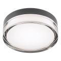 Redo 01-3733 - LED Badeværelsesloftlampe FRISBI LED/8W/230V Ø 15 cm CRI 90 IP44 sort