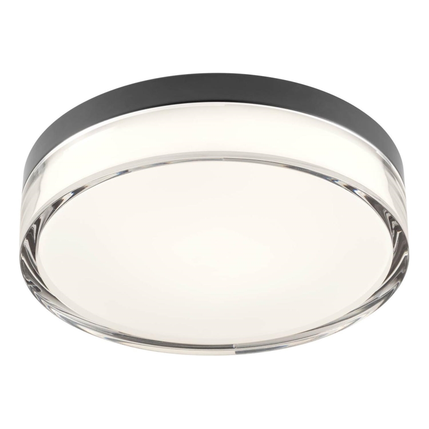 Redo 01-3735 - LED loftlampe til badeværelse FRISBI LED/12W/230V diameter 23 cm CRI 90 3000/4000K IP44 sort