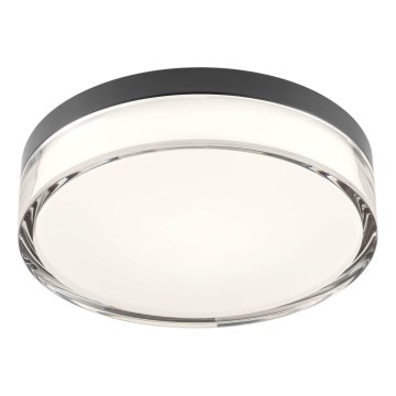 Redo 01-3735 - LED loftlampe til badeværelse FRISBI LED/12W/230V Ø 23 cm CRI 90 3000/4000K IP44 sort